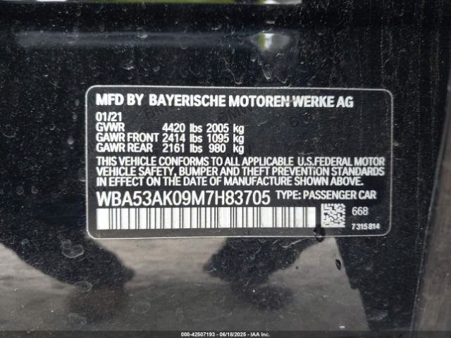 2021 BMW 228I GRAN COUPE WBA53AK09M7H83705 Photo 8