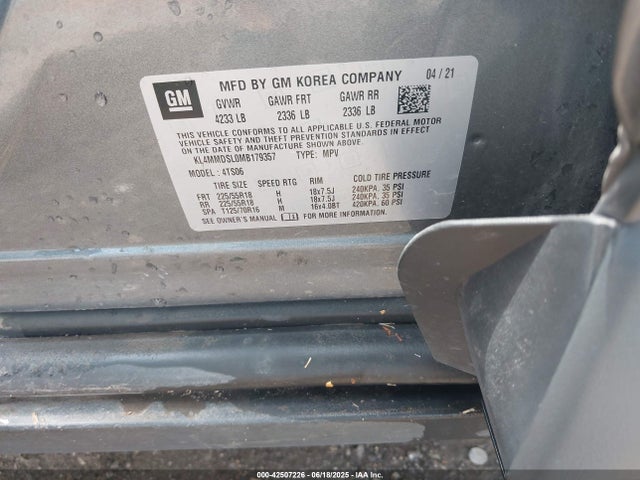 KL4MMDSL0MB179357 Buick l3t - l3, sidi, vvt, alum