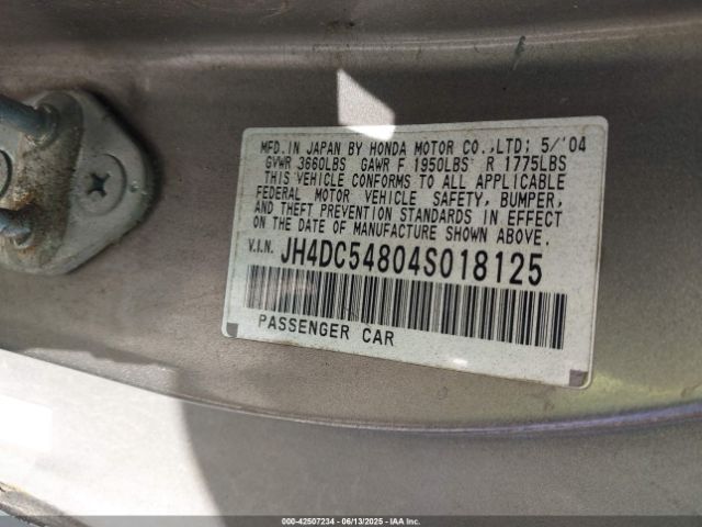 2004 ACURA RSX JH4DC54804S018125 Photo 8