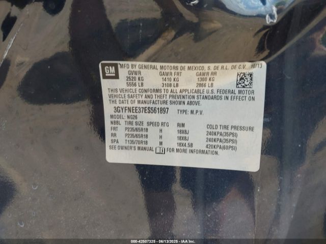 2014 CADILLAC SRX 3GYFNEE37ES561897 Photo 8