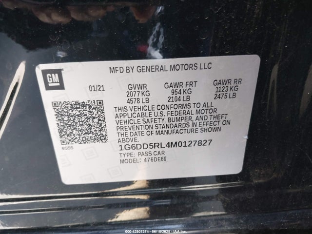 2021 CADILLAC CT4 1G6DD5RL4M0127827 Photo 8