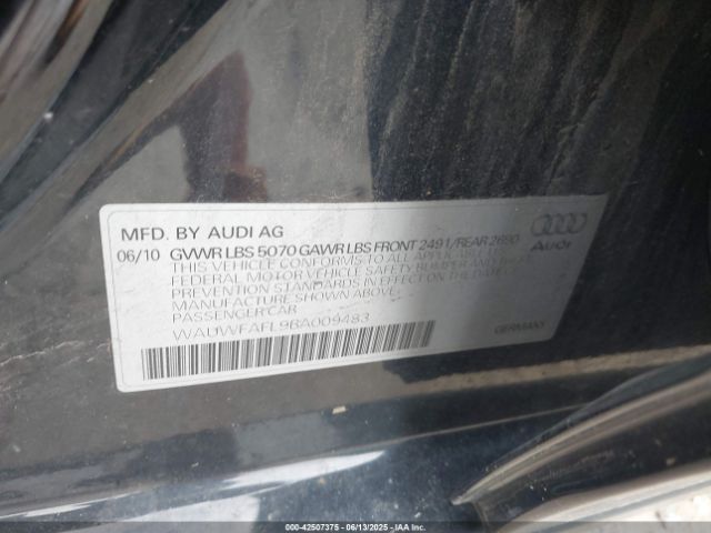 2011 AUDI A4 WAUWFAFL9BA009483 Photo 8