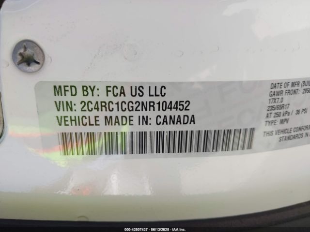 2022 CHRYSLER VOYAGER 2C4RC1CG2NR104452 Photo 8