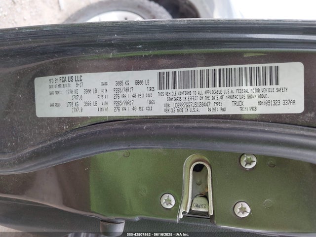 RAM 1500 2018 1C6RR7GG7JS120447 Image 9