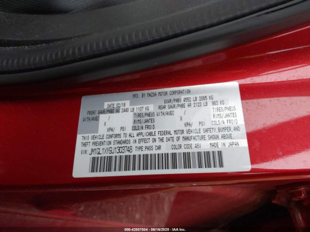 2018 MAZDA MAZDA6 JM1GL1XY9J1303748 Photo 8