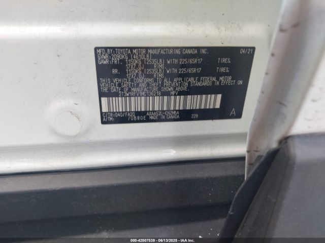 2021 TOYOTA RAV4 2T3W1RFV1MC136218 Photo 8