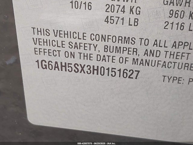 2017 CADILLAC ATS 1G6AH5SX3H0151627 Photo 8
