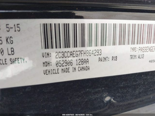 2015 CHRYSLER 300C 2C3CCAEG7FH864293 Photo 8