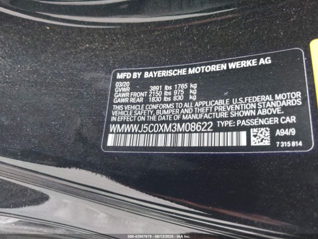 2021 MINI CONVERTIBLE WMWWJ5C0XM3M08622 Photo 8