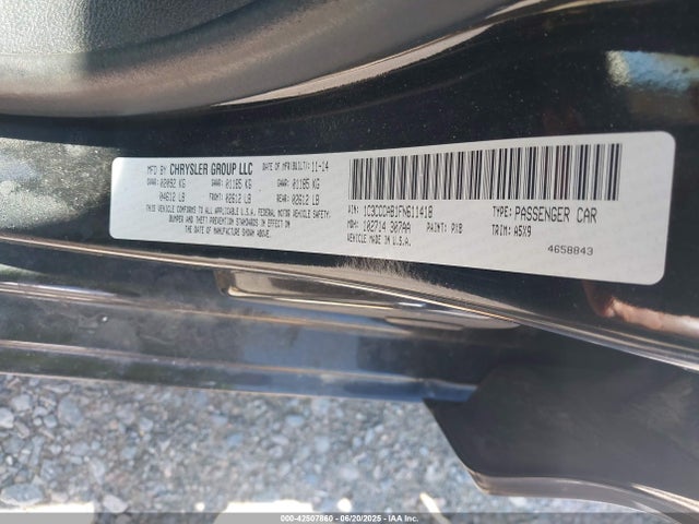 1C3CCCAB1FN611418 Chrysler 2015