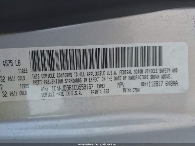 2012 JEEP COMPASS 1C4NJDBB1CD559157 Photo 8