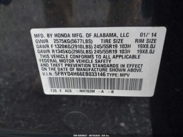 2014 ACURA MDX 5FRYD4H66EB033146 Photo 8