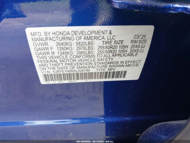 2025 ACURA MDX 5J8YE1H99SL028749 Photo 8