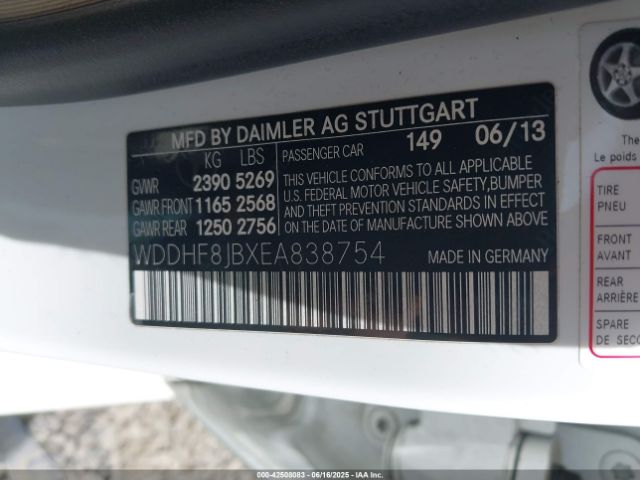 2014 MERCEDES-BENZ E 350 WDDHF8JBXEA838754 Photo 8