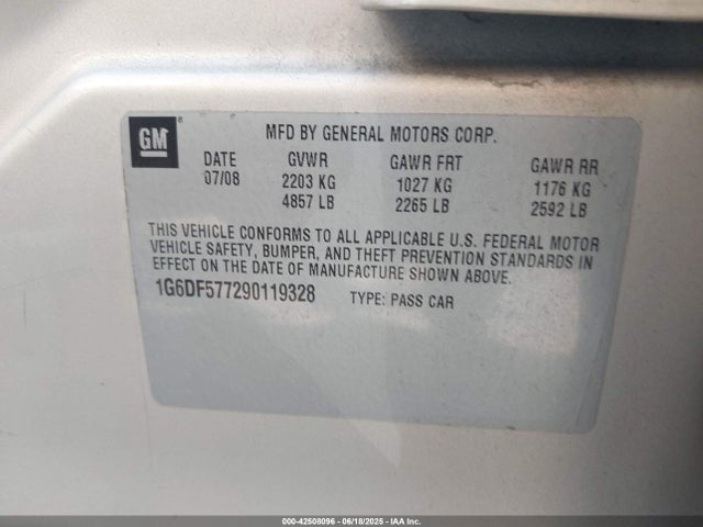 2009 CADILLAC CTS 1G6DF577290119328 Photo 8
