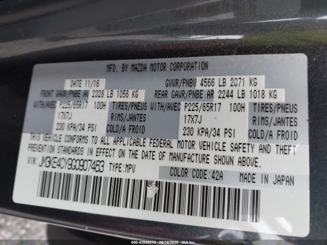 JM3KE4CY9G0907463 Mazda py