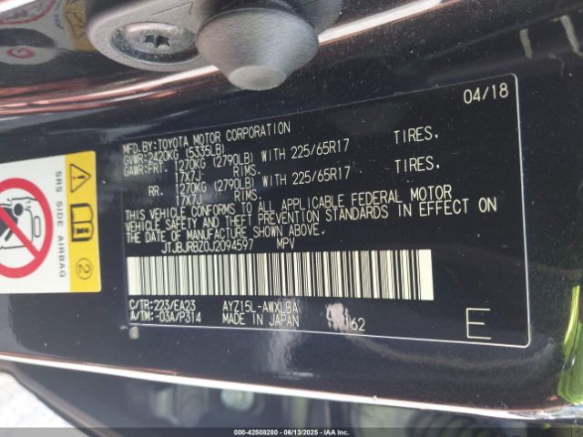 2018 LEXUS NX 300H JTJBJRBZ0J2094597 Photo 8