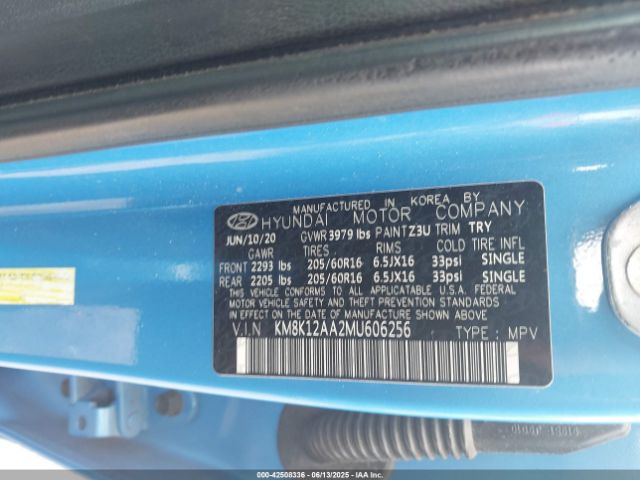2021 HYUNDAI KONA KM8K12AA2MU606256 Photo 8