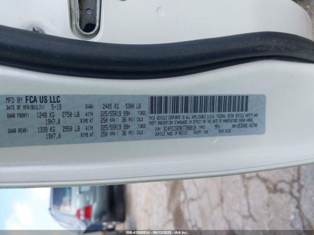 2019 DODGE JOURNEY 3C4PDCGB9KT798810 Photo 8