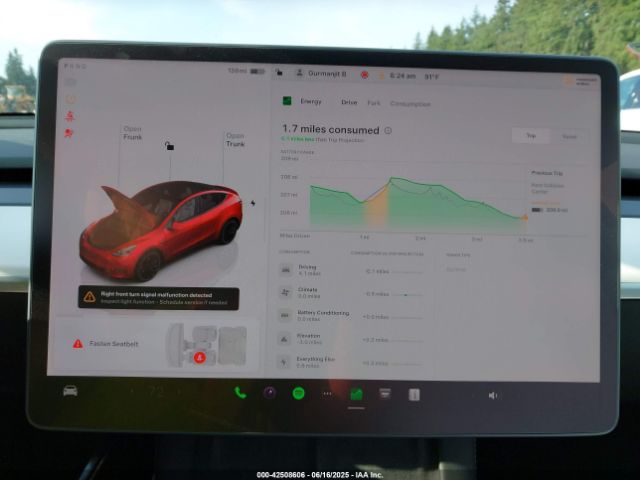 7SAYGDEF2NF409129 Tesla Model Y