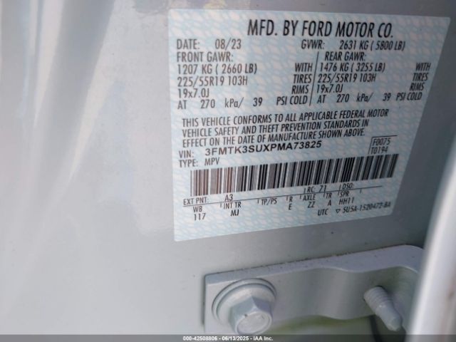 2023 FORD MUSTANG MACH-E 3FMTK3SUXPMA73825 Photo 8