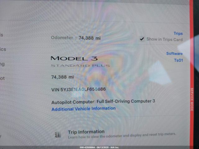 2020 TESLA MODEL 3 5YJ3E1EA0LF658686 Photo 6