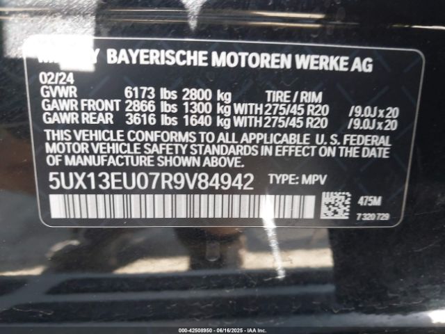 2024 BMW X5 5UX13EU07R9V84942 Photo 8