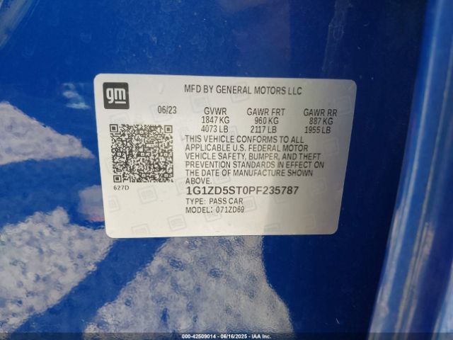 2023 CHEVROLET MALIBU 1G1ZD5ST0PF235787 Photo 8