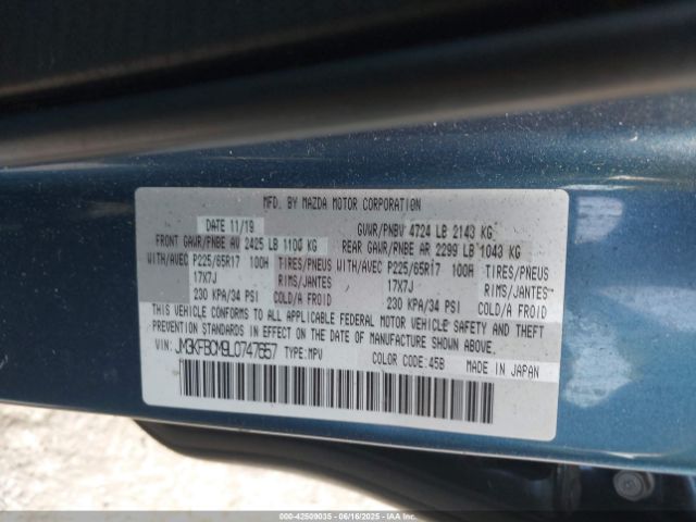 2020 MAZDA CX-5 JM3KFBCM9L0747657 Photo 8