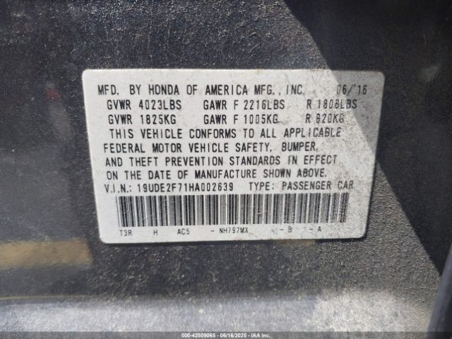 2017 ACURA ILX 19UDE2F71HA002639 Photo 8