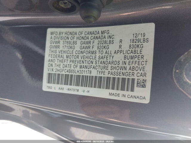 2HGFC4B65LH301178 Honda k20c2