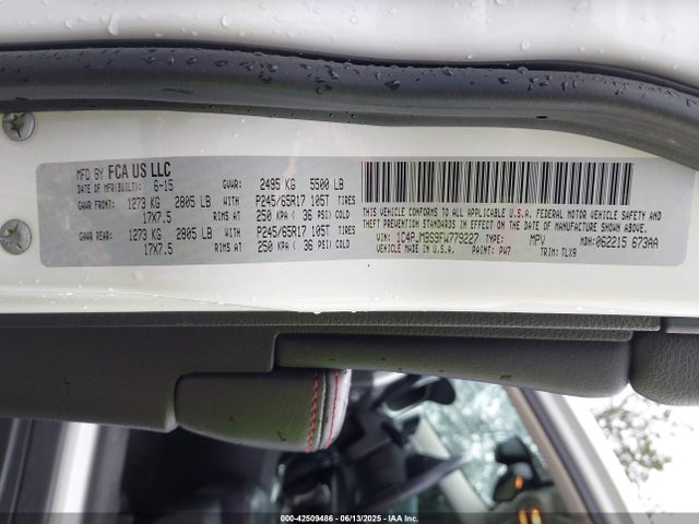1C4PJMBS9FW779227 Jeep Cherokee