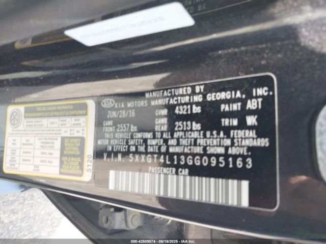 2016 KIA OPTIMA 5XXGT4L13GG095163 Photo 8