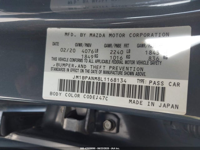 JM1BPANM8L1168134 Mazda py cylinder deactivation