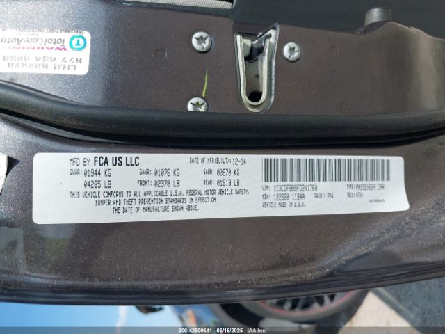 1C3CDFBB9FD241760 Dodge DART SXT