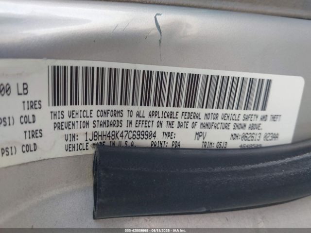 2007 JEEP COMMANDER 1J8HH48K47C699904 Photo 8