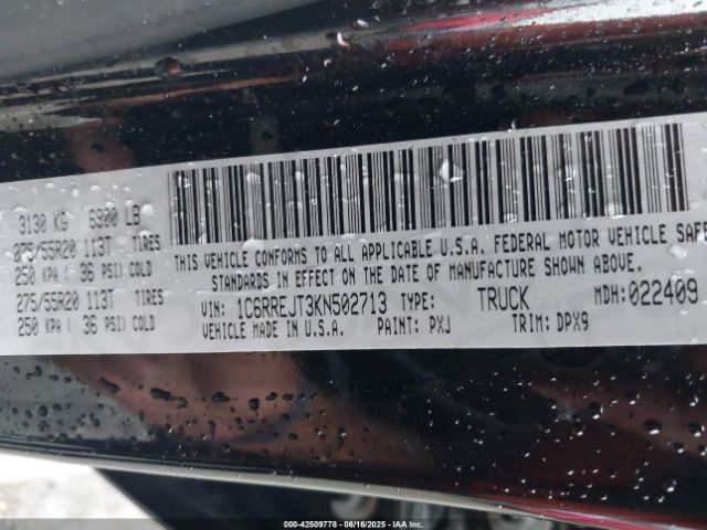 2019 RAM 1500 1C6RREJT3KN502713 Photo 8