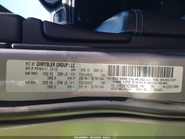 1C4RJFBT4EC395286 Jeep 2014