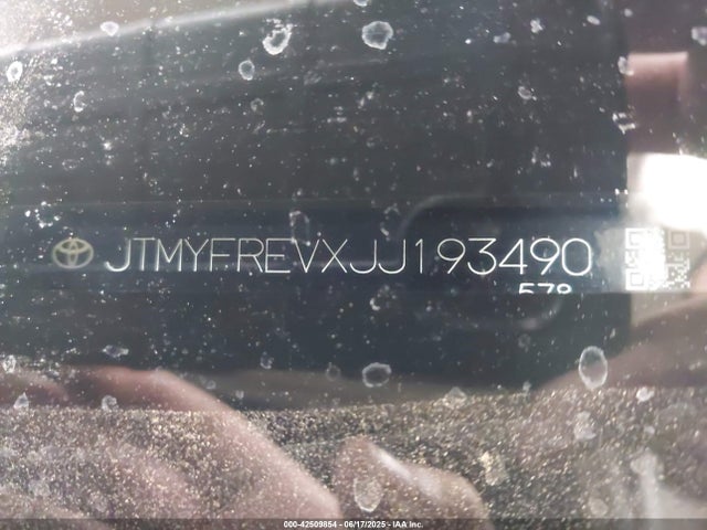 JTMYFREVXJJ193490 Toyota 2ar-fe