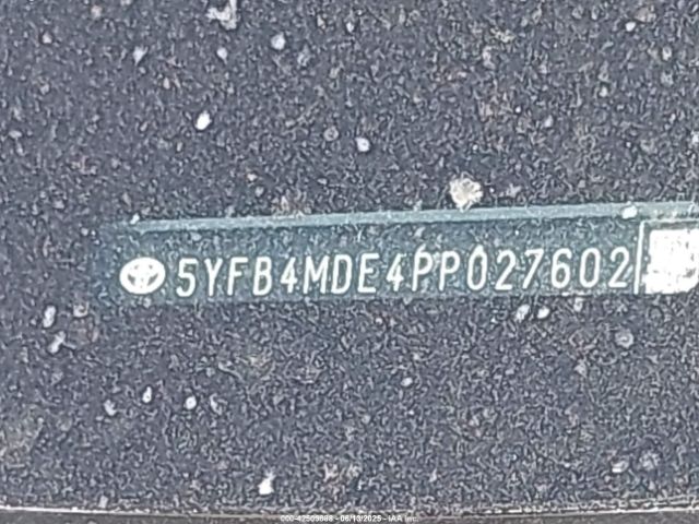 5YFB4MDE4PP027602 Toyota COROLLA LE