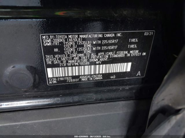 2021 TOYOTA RAV4 2T3F1RFV1MC195589 Photo 8