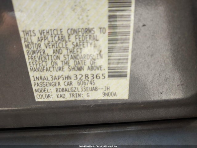 1N4AL3AP5HN328365 Nissan 2017