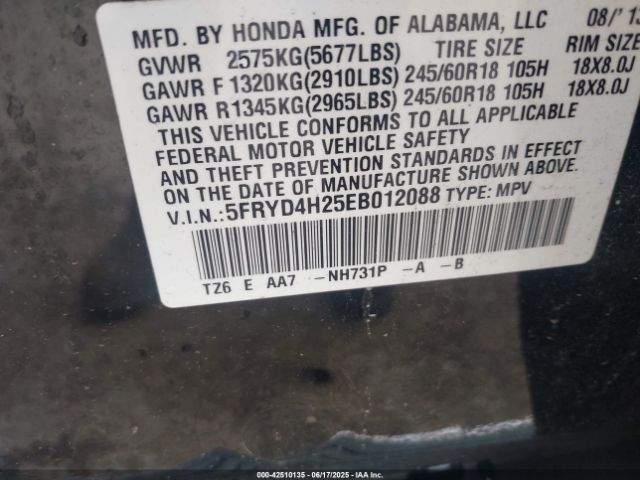 2014 ACURA MDX 5FRYD4H25EB012088 Photo 8