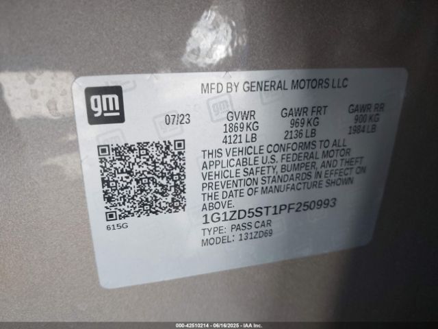 2023 CHEVROLET MALIBU 1G1ZD5ST1PF250993 Photo 8