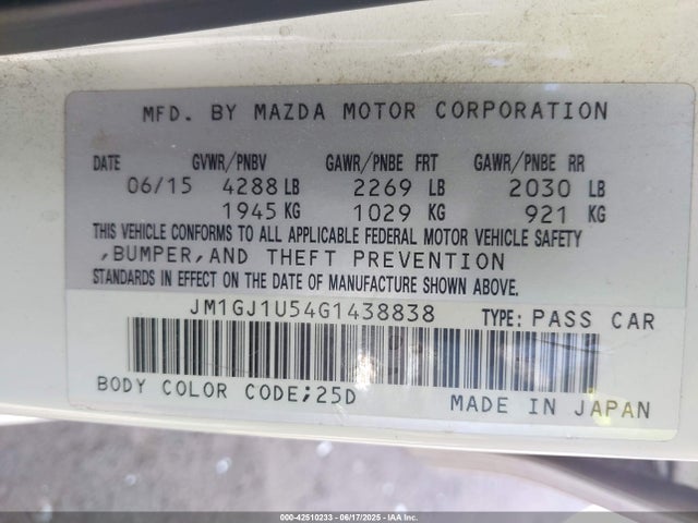 JM1GJ1U54G1438838 Mazda py