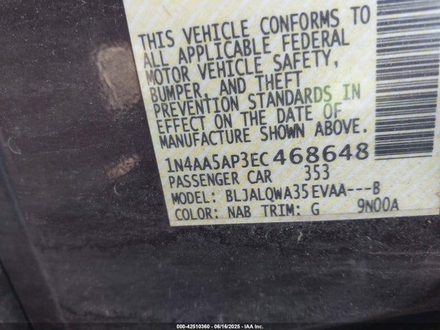Nissan 2014 2014 1N4AA5AP3EC468648 Image 9