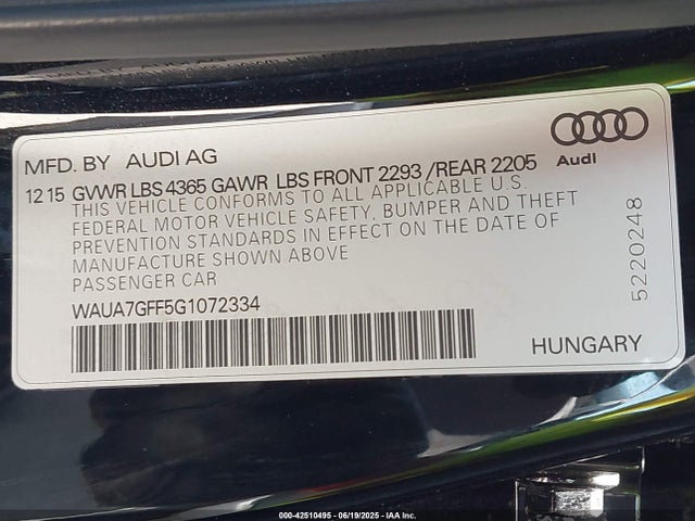 2016 AUDI A3 WAUA7GFF5G1072334 Photo 8