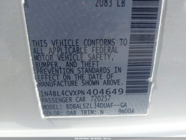 1N4BL4CVXPN404649 Nissan Altima