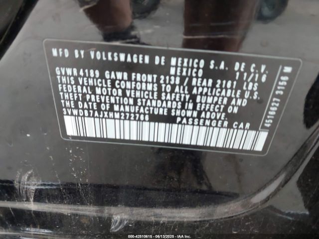 3VWDB7AJXHM272766 Volkswagen 1.4 tsi