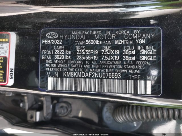 2022 HYUNDAI IONIQ 5 KM8KMDAF2NU076693 Photo 8